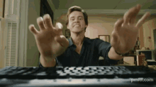 Jim Carrey Typing Gif